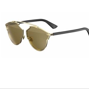 Christian Dior So Real S Sunglasses Gold studs